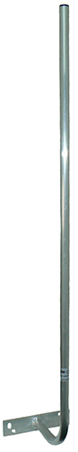 Aluminium light-duty ‘hockey stick’ facia extension bracket mount – 1.2m x 25mm diameter
